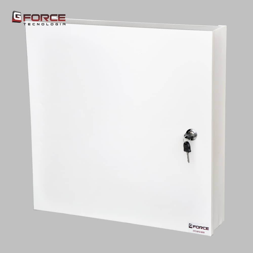 Caixa-Metlica-Smart-Branco-155-Gforce---Ao-Carbono---Pintura-Eletrosttica