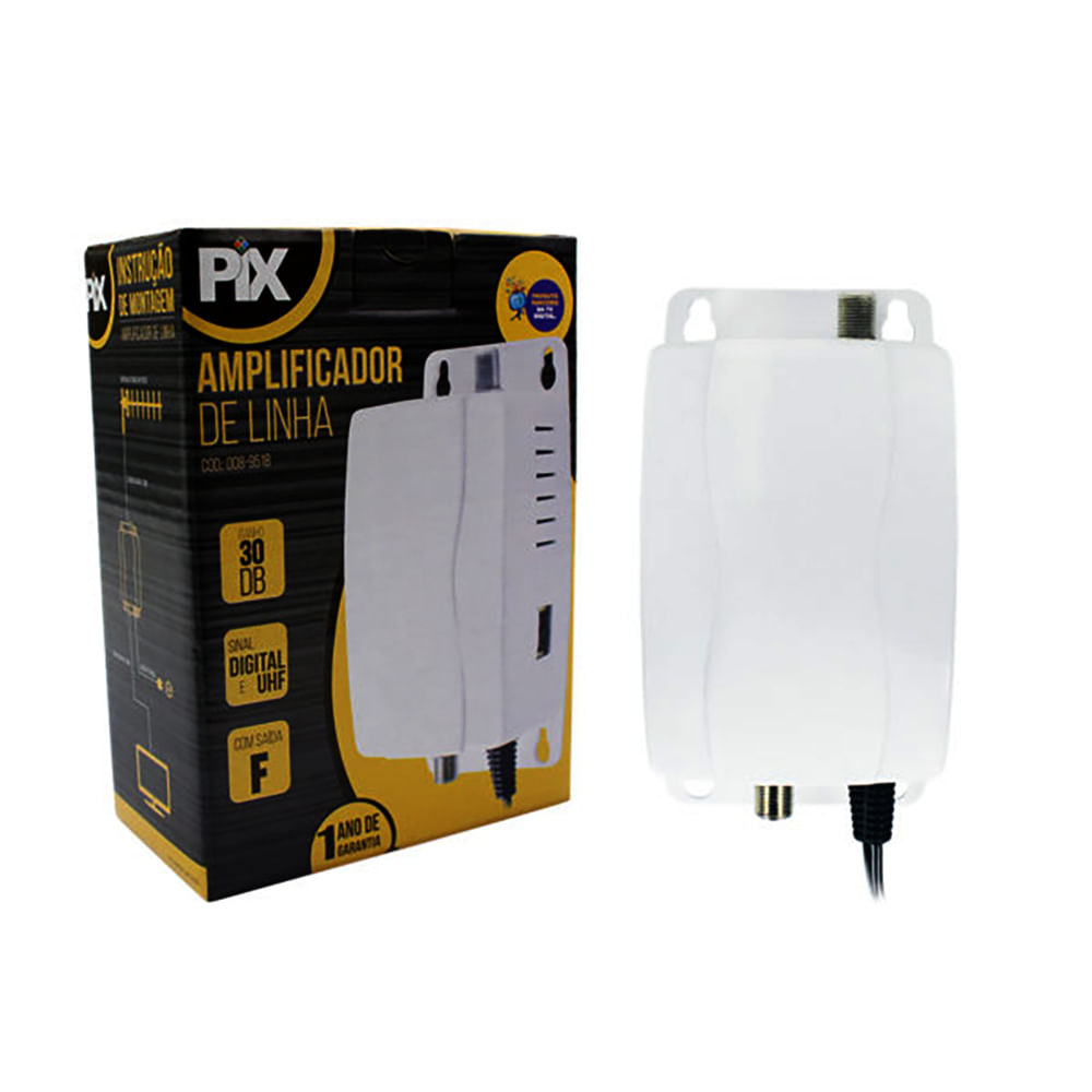 Amplificador de Potência 30DB Branco Pix