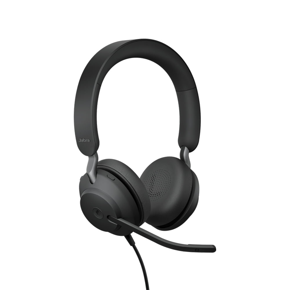 Headset Evolve2 40 MS Duplo Preto USB-A Jabra