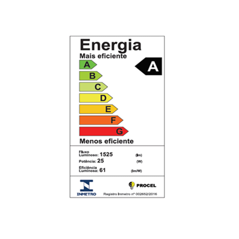 Lâmpada Fluorescente Compacta Espiral 25w 110v 48LES25WB003 Elgin