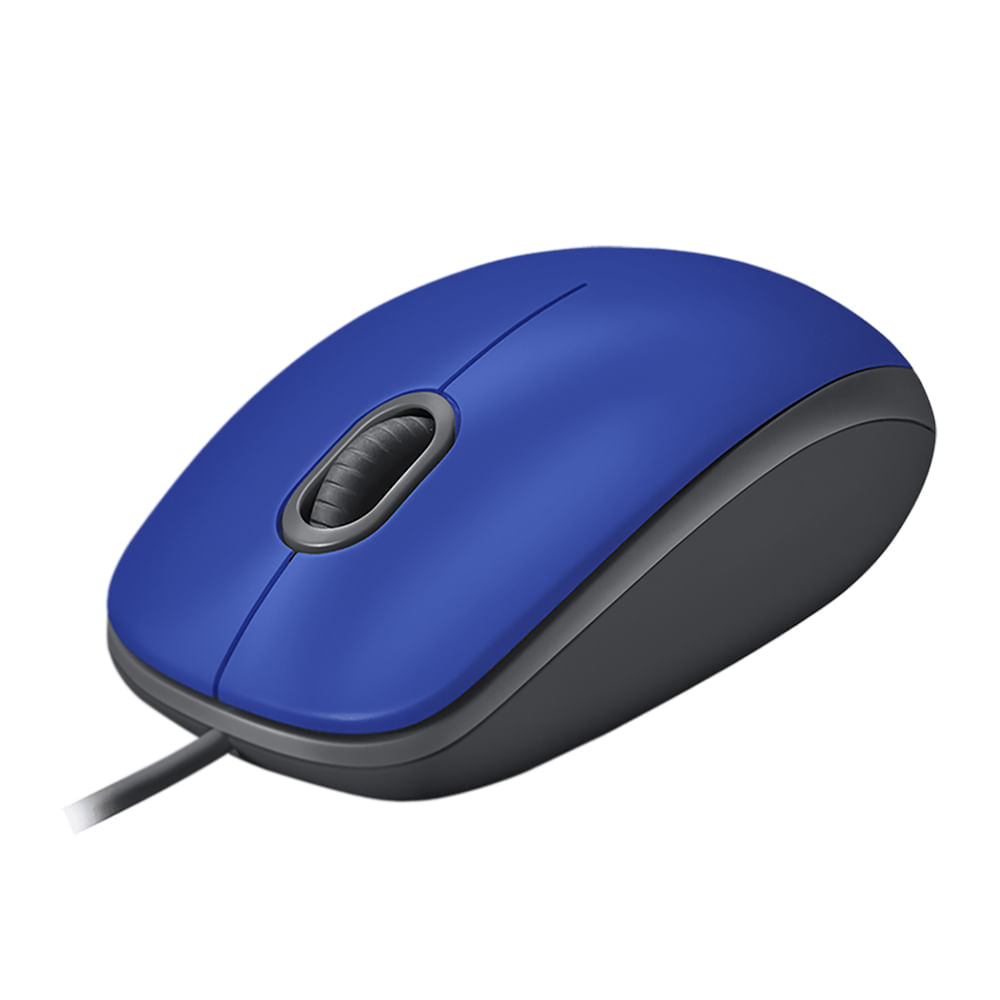 Mouse com Fio USB M110 Azul Logitech