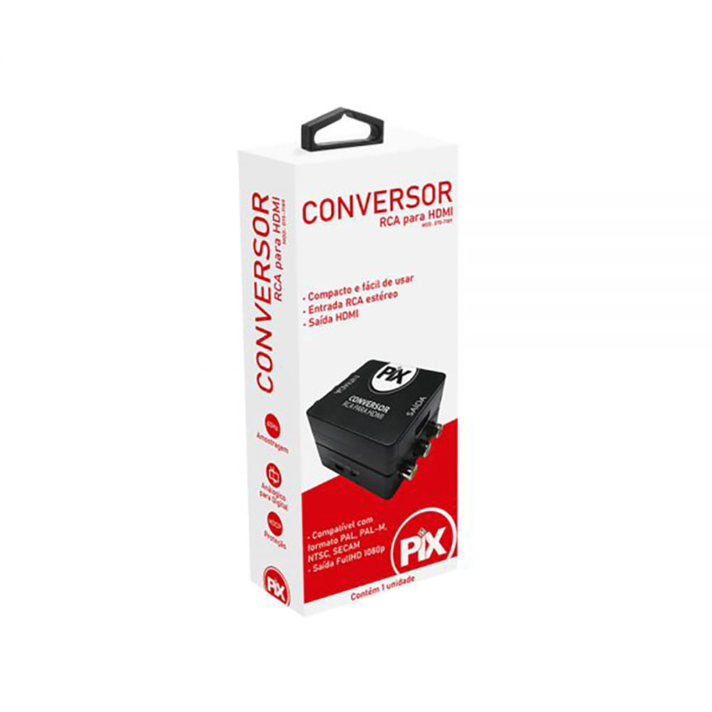 Conversor de Vídeo RCA para HDMI Pix