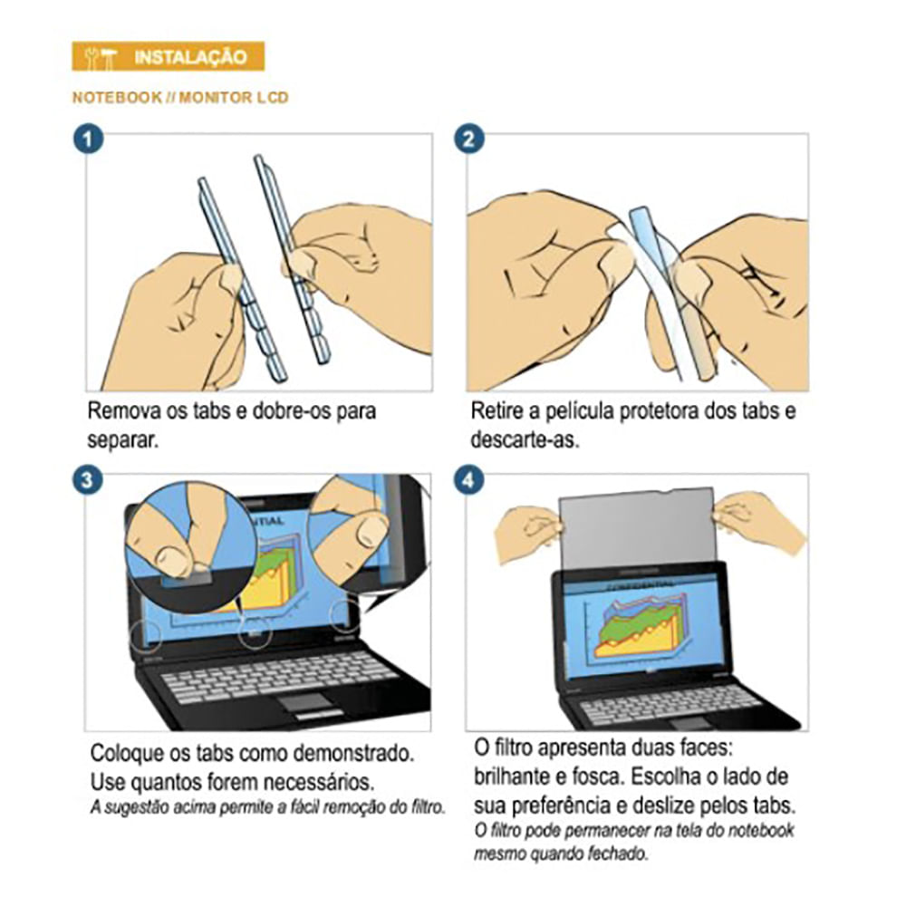 Filtro-de-Privacidade-156-HB004276729-LCD-Widescreen-3M